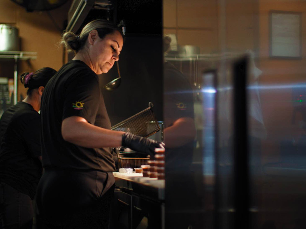 Anna Juarez cooking
